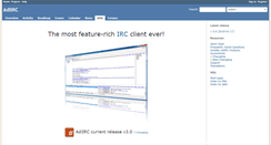 Desktop Screenshot of dev.adiirc.com